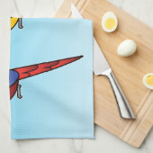 Linge De Cuisine Jolis perroquets ara de dessin animé (Quart Plié)