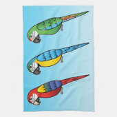 Linge De Cuisine Jolis perroquets ara de dessin animé (Vertical)