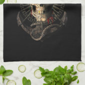 Linge De Cuisine Jolly Roger Pirate Skull Sailing Compass Anchor (Plié)