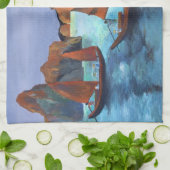 Linge De Cuisine Joncs Dans La Baie Dragon Descendante (Plié)