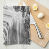 Linge De Cuisine Joplin Grand Falls Aperçu Niveaux de gris (Quart Plié)