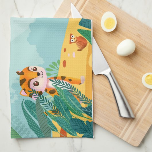 Linge De Cuisine Jouant et descriptif, Jouant Jungle Cub numérique (Quart Plié)