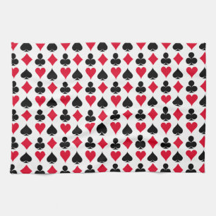 Linge De Cuisine Jouer des symboles de cartes motif
