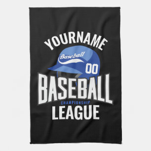 Linge De Cuisine Joueur de baseball personnalisé NOM Équipe Champ C