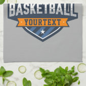 Linge De Cuisine Joueur de basket AJOUTER LE NOM Varsity School Tea (Plié)