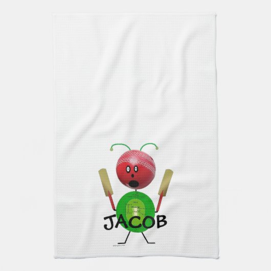 Linge De Cuisine Joueur de cricket (Vertical)