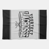 Linge De Cuisine Joueur de crosse personnalisé AJOUTER LE NOM D'Équ (Horizontal)