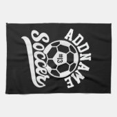 Linge De Cuisine Joueur de football AJOUTER LE NOM Équipe de footba (Horizontal)