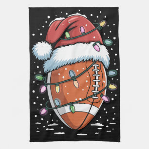 Linge De Cuisine Joueur de football américain de Noël Sports Santa