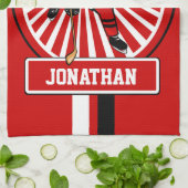 Linge De Cuisine Joueur de hockey d'ice (Plié)