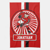 Linge De Cuisine Joueur de hockey d'ice (Vertical)