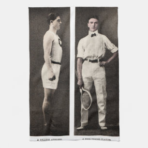 Linge De Cuisine Joueur de tennis vintage Athlete Pro