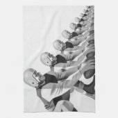 Linge De Cuisine Joueurs vintages De Football, Quarterback (Vertical)