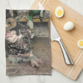 Linge De Cuisine Joueuse de flamenco féminine (guitariste espagnole (Quart Plié)