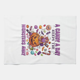Linge De Cuisine Jour de Bonbons Éloigne les Monstres Halloween Cit