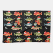 Linge De Cuisine Jour de Noël de l'amant de pêche (Horizontal)