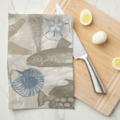 Linge De Cuisine Jour de plage (Quart Plié)