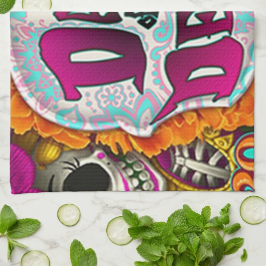 Linge De Cuisine Jour des morts (Plié)