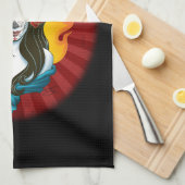 Linge De Cuisine Jour des morts de La Muerta (Quart Plié)