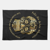 Linge De Cuisine Jour des morts - Personnaliser Ajouter nom et mess (Horizontal)