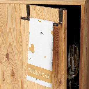 Linge De Cuisine Jour des Valentines modernes Saupoudrer les coeurs