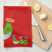 Linge De Cuisine Jour du Guacamole (Quart Plié)