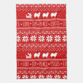 Linge De Cuisine Jour férié des Eskimo Dogs de Noël (Vertical)