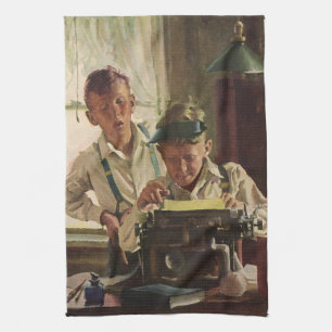 Linge De Cuisine Journalistes de journaux anciens, écrivains à la m
