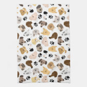 Linge De Cuisine Jours de chiens - Motif de races de chiens et de p (Vertical)
