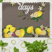 Linge De Cuisine Jours de citron Brown (Plié)