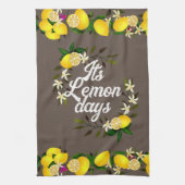 Linge De Cuisine Jours de citron Brown (Vertical)