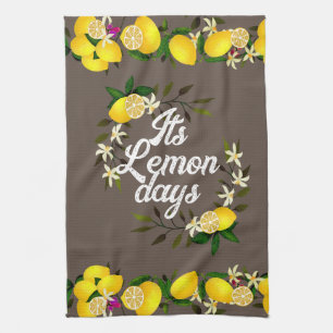 Linge De Cuisine Jours de citron Brown