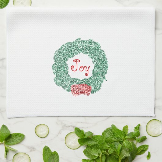 Linge De Cuisine Joy Christmas Wreath (Plié)