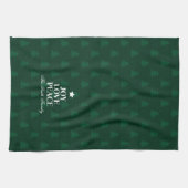 Linge De Cuisine Joy Love Peace Christmas Tree Green Pattern (Horizontal)