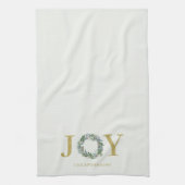 Linge De Cuisine "Joy" - Mention de Noël personnalisée (Vertical)