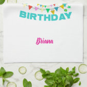 Linge De Cuisine Joyeuse fête d'anniversaire (Plié)