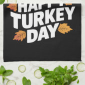Linge De Cuisine Joyeuse fête de Thanksgiving (Plié)