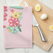 Linge De Cuisine Joyeuse Fête des Mères Florale (Quart Plié)