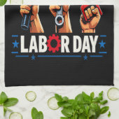Linge De Cuisine Joyeuse fête du travail (Plié)