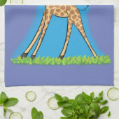 Linge De Cuisine Joyeuse girafe avec dessin animé de papillons (Plié)