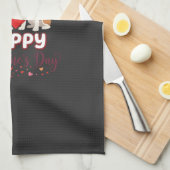 Linge De Cuisine Joyeuse Saint-Valentin Couple de Beagles (Quart Plié)