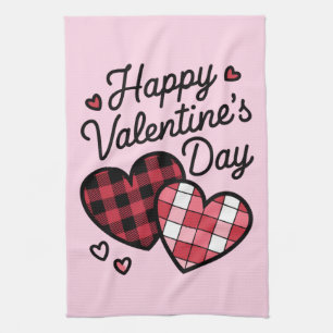 Linge De Cuisine Joyeuse Saint-Valentin Léopard Carreaux Amour Coeu