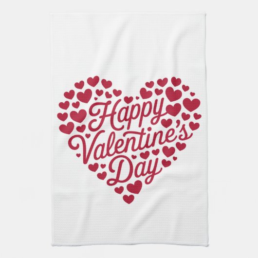 Linge De Cuisine Joyeuse Saint-Valentin Saint-Valentin Amour Coeur (Vertical)