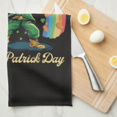 Linge De Cuisine Joyeuse St Patrick Farceur Lutins (Quart Plié)
