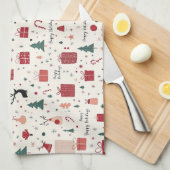 Linge De Cuisine Joyeuses fêtes (Quart Plié)