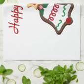 Linge De Cuisine Joyeuses fêtes Noël Cookie Bells (Plié)