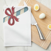 Linge De Cuisine Joyeuses vacances Sucre de canne coeur (Quart Plié)