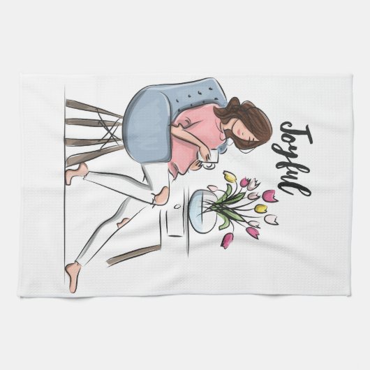 Linge De Cuisine Joyeux (Horizontal)