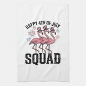 Linge De Cuisine Joyeux 4 juillet Flamingo Squad Vector Design_1 (Vertical)