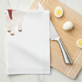 Linge De Cuisine Joyeux agneau de Noël (Quart Plié)